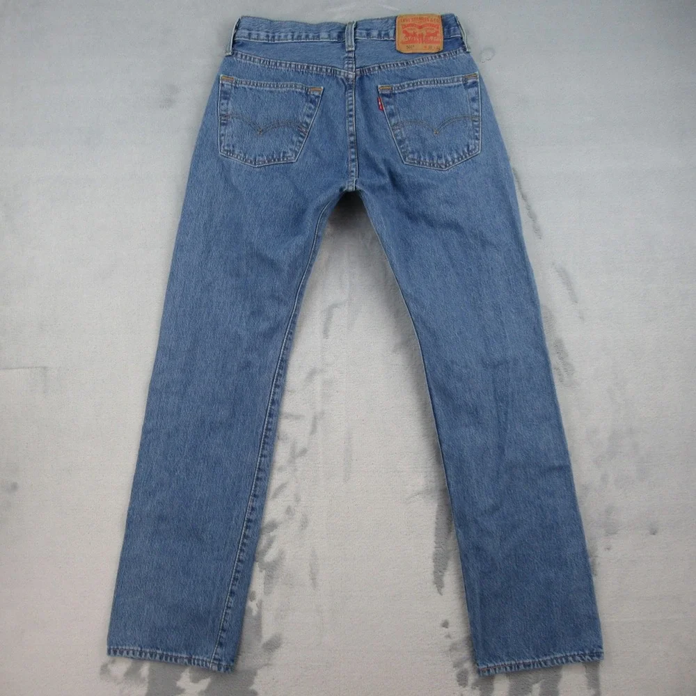 Levi's 501 Original Fit Jeans Mens 30x32 Blue Straight Leg Button Fly 00501-0193
